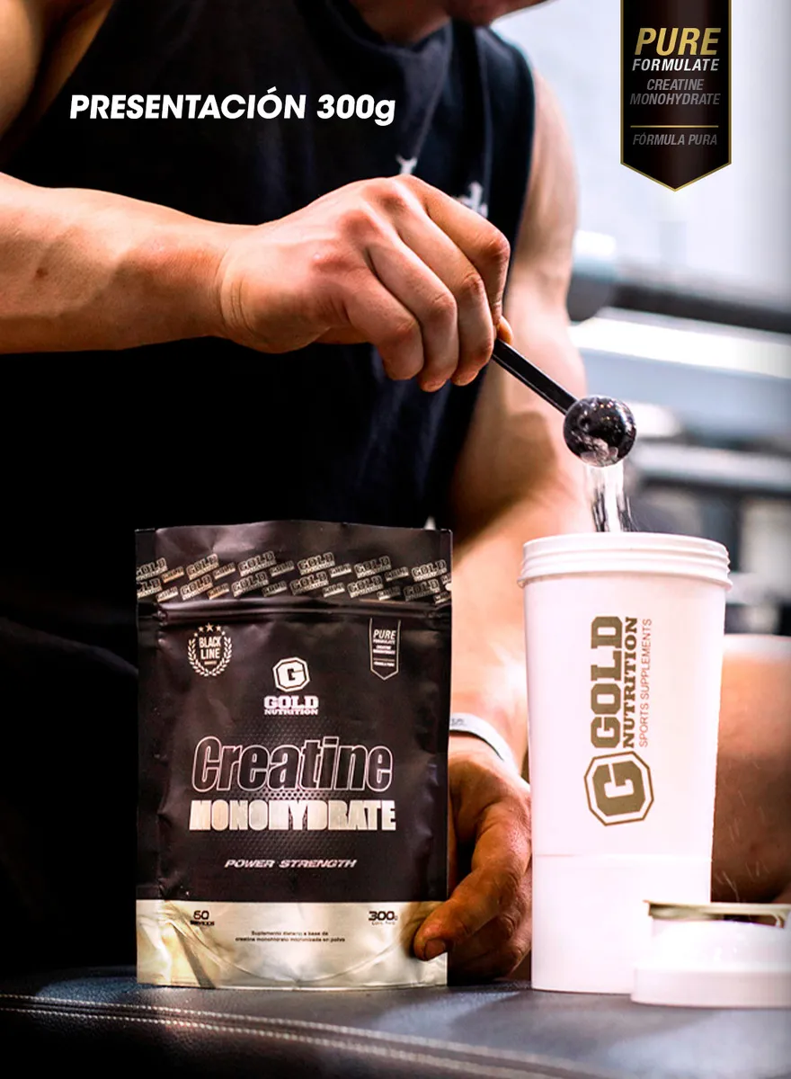 Creatina Monohidrato 300g Gold Nutrition - Imagen 3
