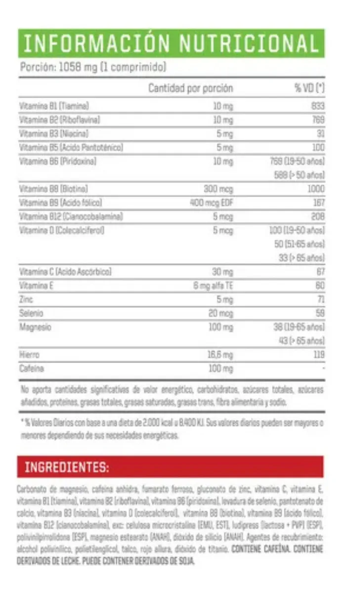 Multivitaminico, 60 Cápsulas - ENA - Imagen 2