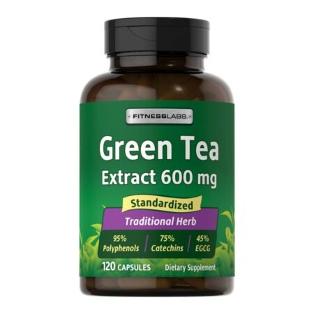 Extracto de té verde, 600 mg, 120 Cápsulas