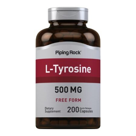 L-Tirosina, 500 mg, 200 Cápsulas