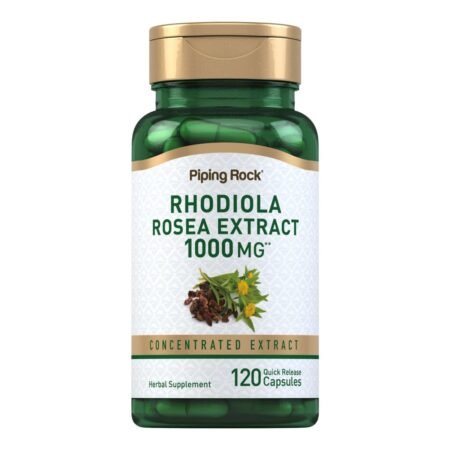 Rhodiola Rosea, 1000mg, 120 Cápsulas - Piping Rock