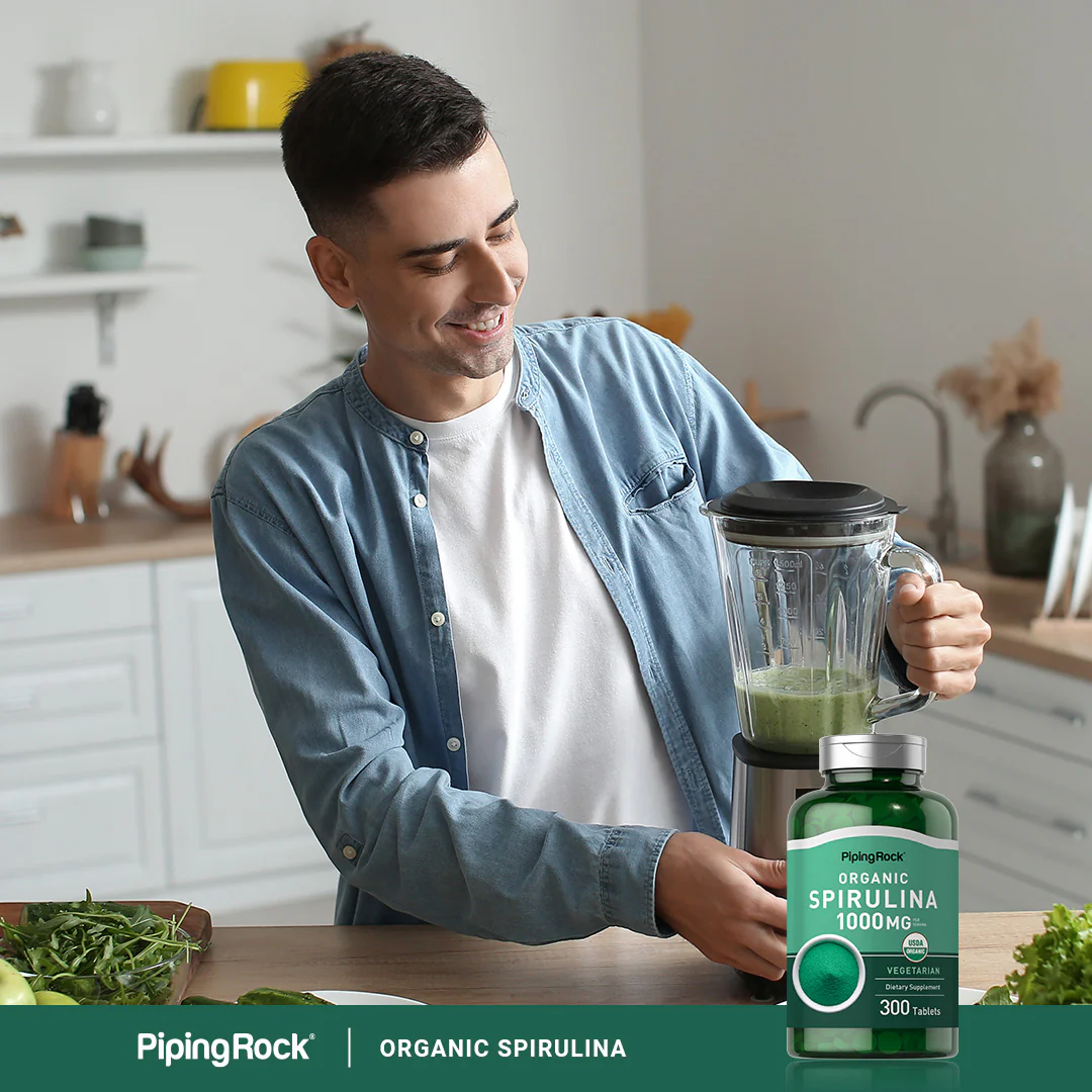 Espirulina, 1000mg (por porción), 300 Tabletas - Imagen 6