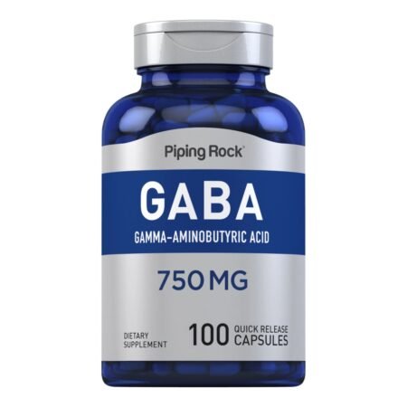 GABA, 750mg, 100 Cápsulas